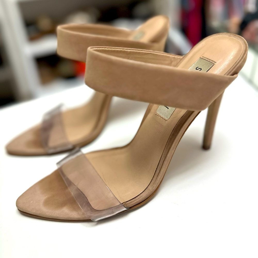 Steve Madden clear strap heel